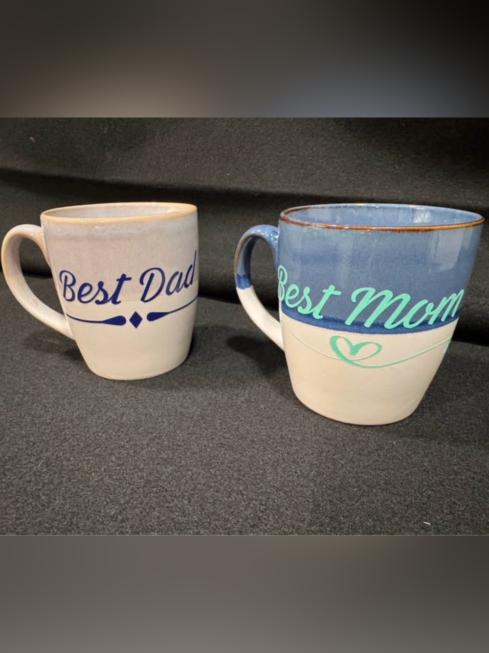 Best Mom Blue Accent Ceramic Mug - Unbranded